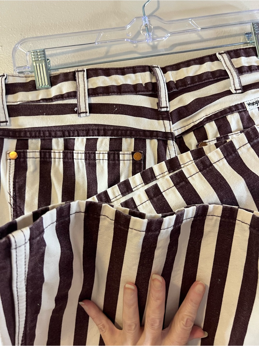 Wrangler "The Wanderer" High-Rise Striped Flare Jeans - Picture 14 of 16